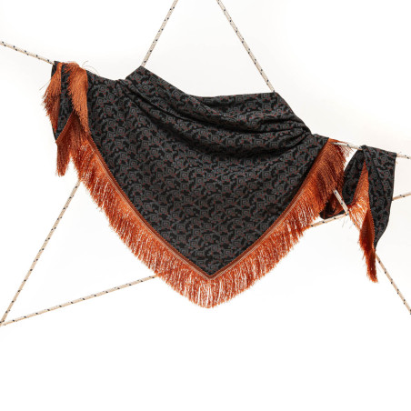 Foulard con frange