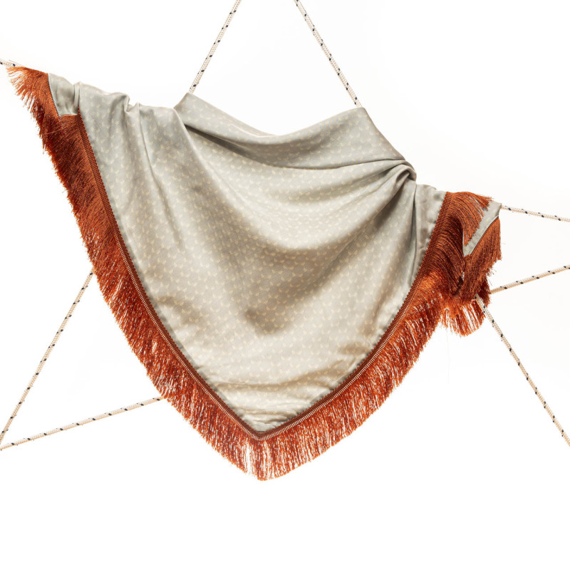 Foulard con frange