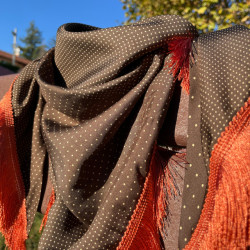 Foulard con frange