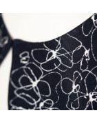 Colletti staccabili dipinti a mano, accessori moda made in Italy.